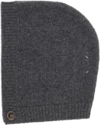 Maison Margiela button wool cap - Grey
