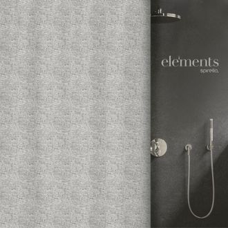 Spirella Spirella - Cortina De Ducha Poli&eacute;ster Ilo 120x200cm Gris Antarcita Elements De