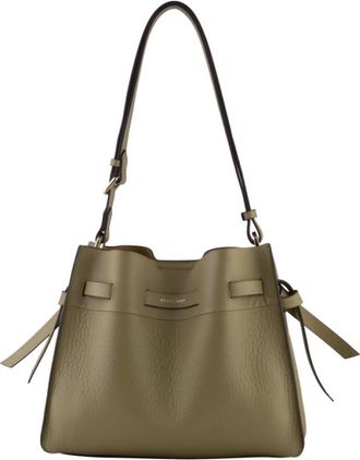 Pourchet Blossom Schoudertas - Dames - Schoudertassen - Groen - ONE Size - Leer - Tassen