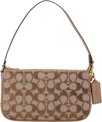 Coach Plaza Tas - Dames - Schoudertassen - Beige - ONE Size - Katoen - Tassen