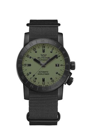 Glycine Mens Airman Purist 42mm Automatic Watch