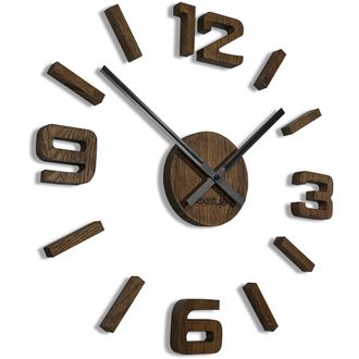 OEM Reloj De Pared De Madera De Roble Eko 75cm Marr&oacute;n