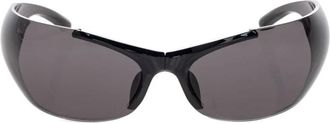Balenciaga Afterhour Ovale Zonnebril - Dames - Zonnebrillen - Zwart - ONE Size - Nylon - Accessoires