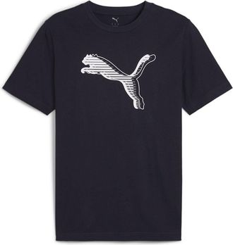 Puma Puma Sportstyle Core Logo Graphic Logo Mens T-Shirt Navy XL, Colour: Navy Blue, XL