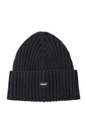 Sandro Knit hat in Black at Nordstrom