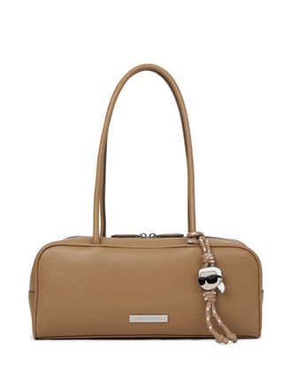 Karl Lagerfeld Ikon shoulder bag - women - Polyester/Polyurethane - One Size - Neutrals