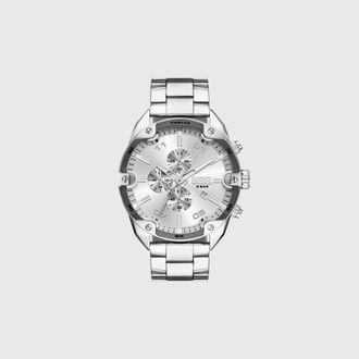 Diesel Diesel Spiked Chronograph Stainless Steel Watch - Timeframes - Man - Silver
