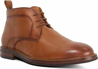 Dune London Mens Maxxy - Leather Chukka Boots - Tan - Size UK 10