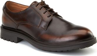 Base London Locke Leather Mens Brown Lace-Up Shoes - Size UK 12