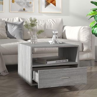 vidaXL Tavolino Da Salotto Grigio Sonoma 55x55x40 Cm Legno Multistrato - Vidaxl