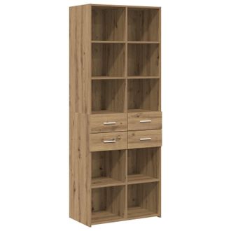 vidaXL Estanter&iacute;a Roble Artesanal 30 X 42.4 X 185.2 Cm Vidaxl