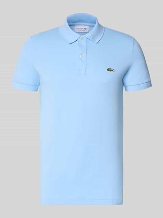 Lacoste Slim Fit Poloshirt aus reiner Baumwolle in Hellblau, Gr&ouml;&szlig;e XXXL