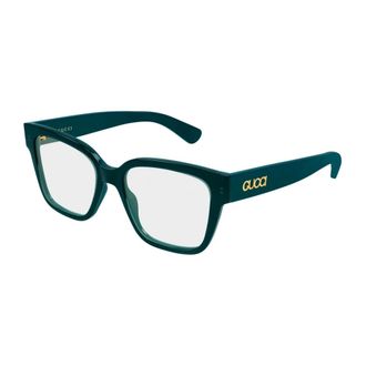 Gucci Rechthoekige Bril - Dames - Accessoires - Groen - Maat: 53 MM