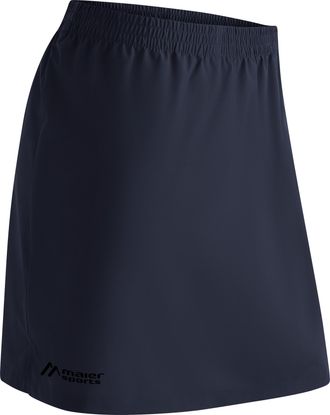 Maier Sports Midirock MAIER SPORTS Rain Skirt 2.0, Damen, Gr. 34, blau (dunkelblau), 100% Polyester (Recycelt), R&ouml;cke Midirock, Damen Regenrock, wasserabweisend at