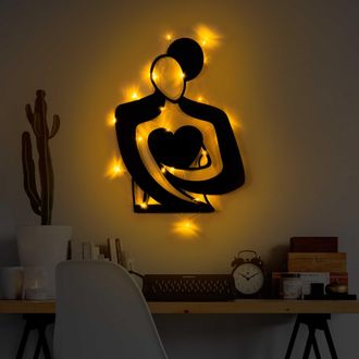 Dmora Cuadro Miza, Estructura De Metal, 70x52h Cm Negro