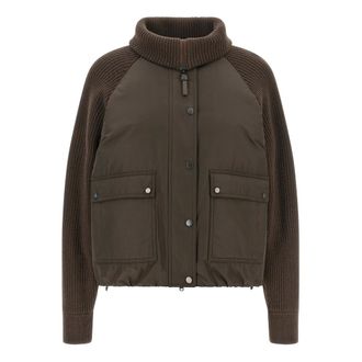 Brunello Cucinelli Jackets - female - Brunello Cucinelli - Light Jackets - Brown - XS - Jackets