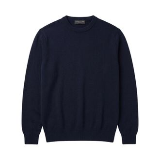FILIPPO DE LAURENTIIS Round-neck Knitwear, male, Blue, Size: 2XL Gc1Ml Round-neck Knitwear