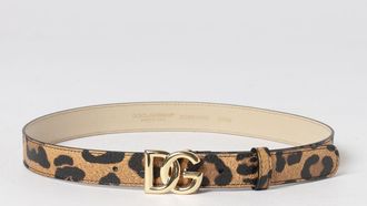 Dolce & Gabbana Cintura in pelle stampa animalier