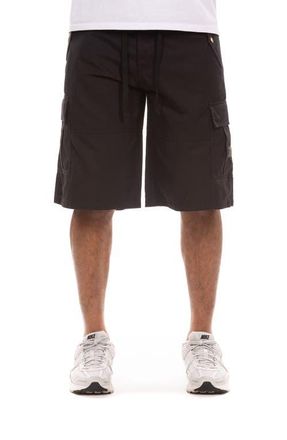 Billionaire Boys Club BB Drill Drawstring Cargo Shorts in Black at Nordstrom, Size 30