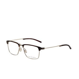 Porsche Design Mens 55 mm Light Gold Brown Eyeglasses