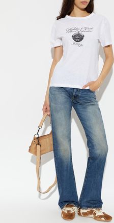 Acne Studios Wide-leg Jeans, Womens, Navy Blue