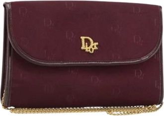 Dior Pre-owned Cross Body Bags, female, Red, Size: ONE SIZE Pre-owned Nylon Shoulder Bag