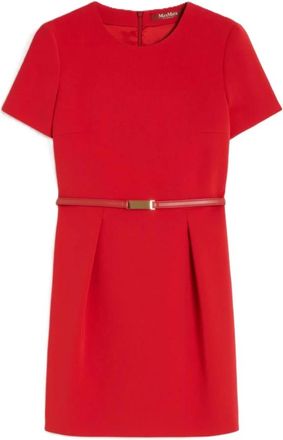 Max Mara Kleedjes, Dames, Rood, S, Polyester, Kefalos Minidress