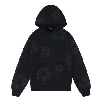 Denim Tears Cotton Wreath Hooded Sweatshirt Black Monochrome 5650-1SS240106CWHS-BLAC