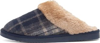 Jo & Joe Shetland Womens Navy Mule Slipper - Size 6 UK - Blue