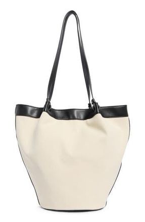 BCBGeneration Canvas Tote Bag in Natural Black at Nordstrom Rack