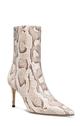 Stuart Weitzman Stuart Power Zip 75 Bootie in Cream at Nordstrom, Size 8.5