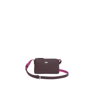 Lacoste Oxalis Mini Crossbody Bag - Dames - Tassen - Paars - Maat: ONE Size Piqu&eacute;