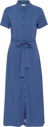 Part Two Feminine Shirt Dress Oceana - Dames - Shirt Kleedjes - Blauw - S - Kleedjes