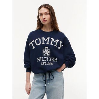 Tommy Hilfiger Sweater met ronde hals en logo