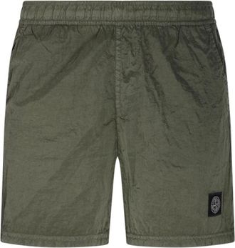 Stone Island B100004 Zwemshorts - Heren - Strandmode - Groen - S - Nylon - Badmode