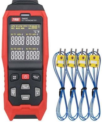 OEM Term&oacute;metro De 4 Canales Con Termopares K/j, Rango De Medici&oacute;n De -200 A 1372 &deg;c, Memoria Para 5000 Mediciones, Puerto Usb Y Visualizaci&oacute;n En Tiempo Re
