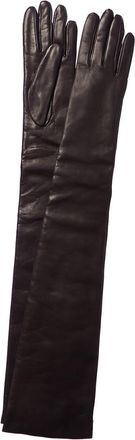 Portolano Leather Cashmere-Lined Long Glove