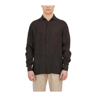 Paolo Pecora Heren, Overhemden, Zwart, Maat: 3XL