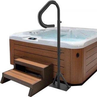 OEM Whirlpool Handlauf 272kg Tragf&auml;higkeit Spa-gel&auml;nder Aus Aluminiumlegierung Pool Handlauf H&ouml;henverstellbar Von 122,92 Bis 160cm Haltegriff Einstiegshil