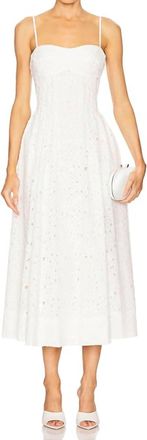 SIMKHAI Kittiya Midi Dress In White