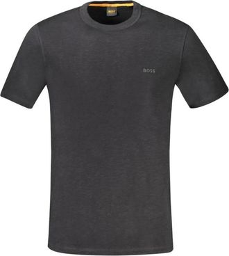 HUGO BOSS T-shirt met korte mouwen - Heren - T-shirts - Zwart - XL - Katoen - Tops