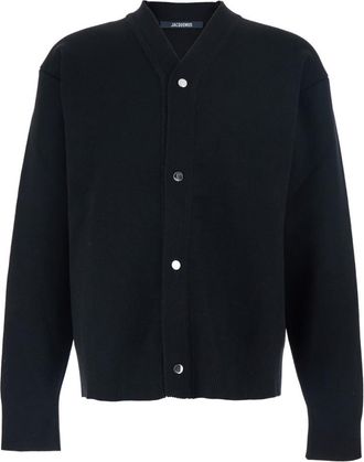 Jacquemus Black V Neck Cardigan
