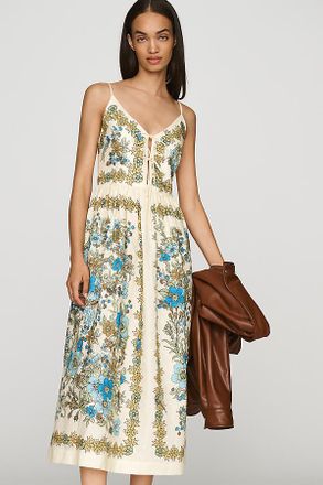 Alemais Sophia Linen Midi Dress