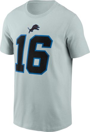 Nike Jared Goff Detroit Lions Rivalries Collection Nike Mens NFL T-Shirt in Grey | N19907R9JF-YM0
