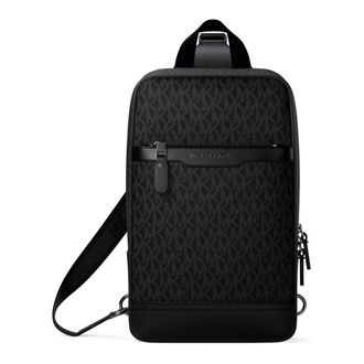 Michael Kors Cross Body Bags, male, Black, Size: ONE SIZE Hudson Travel Belt Bag