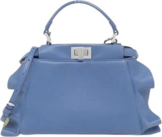 Fendi Pre-owned Handbags, female, Blue, Size: ONE SIZE Pre-owned Vintage Handbag