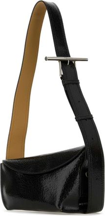 Alexander McQueen Mens Sling Crossbody Bag Black Calf
