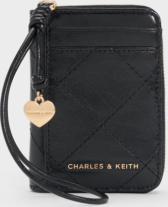 Charles & Keith Apfra Quilted Wristlet