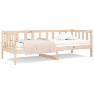 Berkfield Home Day Bed 80x200 cm Solid Wood Pine in Light Tan