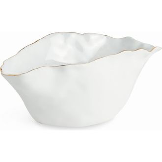Napa Home & Garden Mackenna Small White Ceramic Wide Vase at Nordstrom
